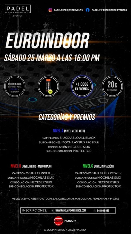 Torneo SÁBADO 25 MARZO & EUROINDOOR (Alcorcón)